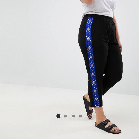 ASOS Curve Pants - ASOS peg leg pants with cool tribal print